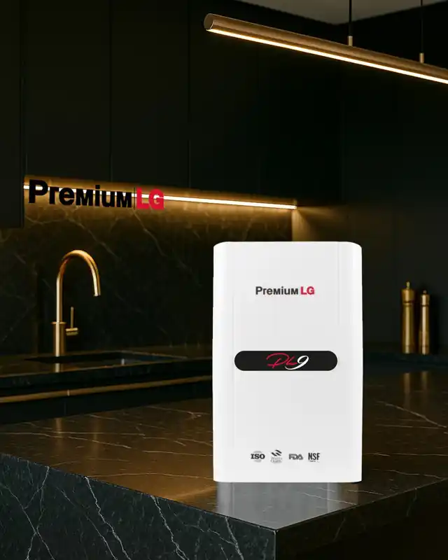 Premium LG su arıtma cihazı modern mutfakta